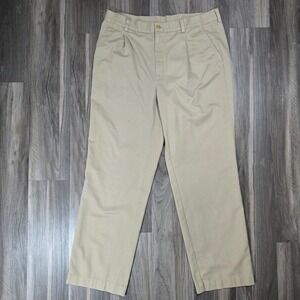 Small issue* Callaway Golf X Series Pleated Chino Khaki Tan 34x28 Straight Leg